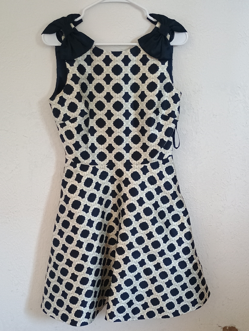 Ted Baker Black and White A-Line Midi Dress